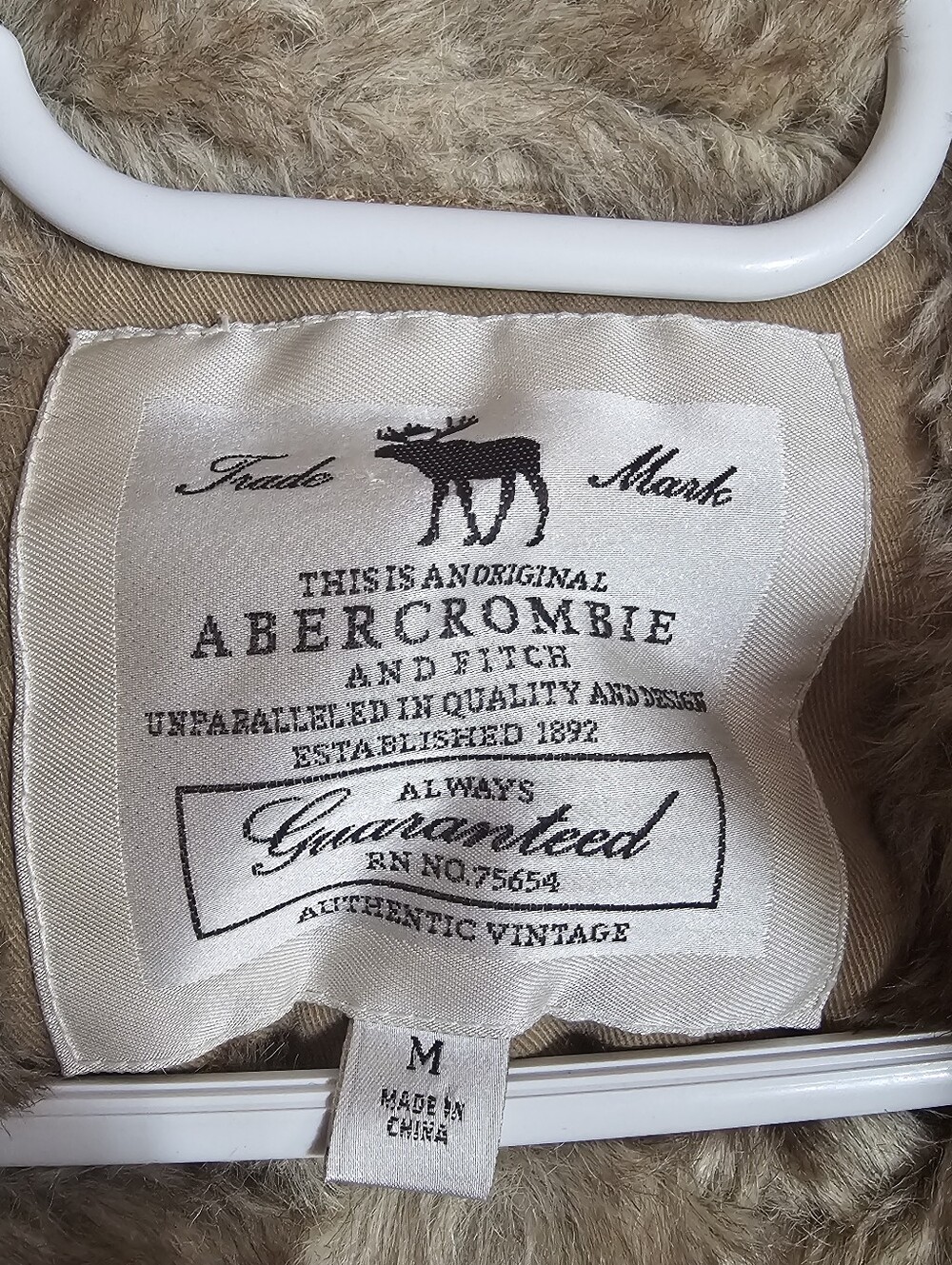 Authentic mid-2000s Abercrombie & Fitch heavy-duty canvas bomber jacket - Picture 9 of 13